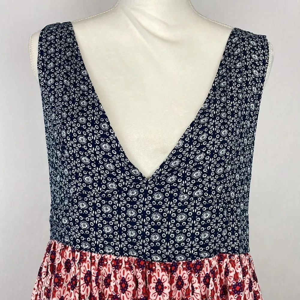 Lulu's Multi-Color V-Neck Mini Dress - Picture 5 of 16